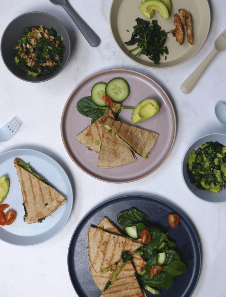 Quesadilla met avocado en gegrilde kip STERK & ZOET