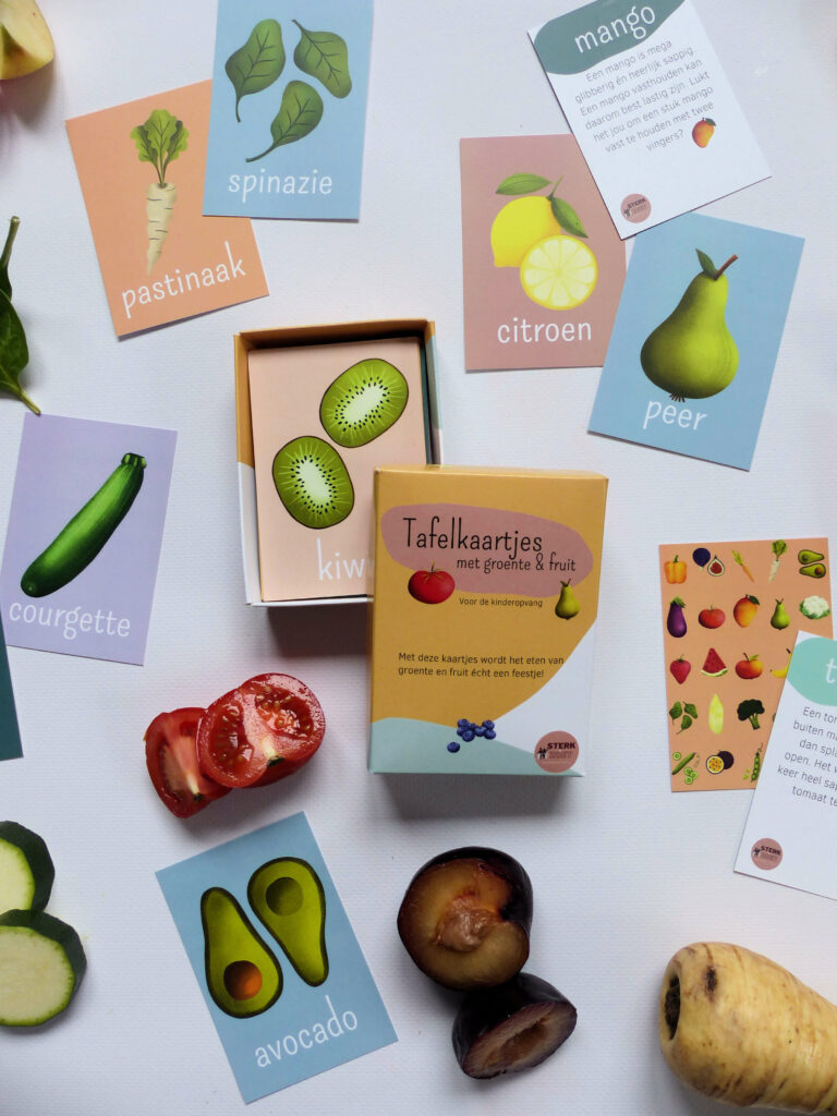 Tafelkaartjes voor de kinderopvang - STERK & ZOET
